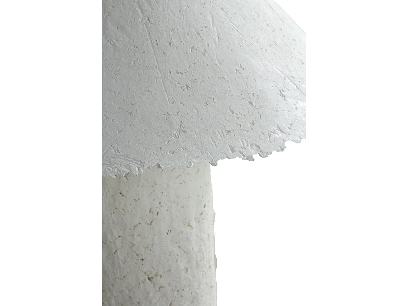 Lampada da tavolo 45x45x46 con base e paralume in cartapesta bianca