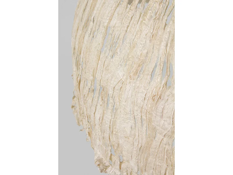 Stehlampe aus schwarzem Metall 50x50x143 mit Pappmaché-Schirm