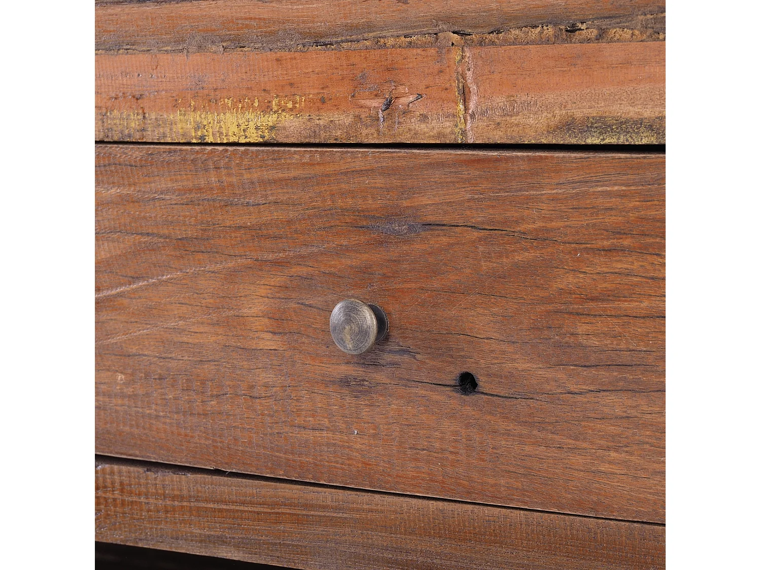 BARSCHRANK  PUREWOOD Recyclingholz massiv, Vintage-Look 01 natur-vintage