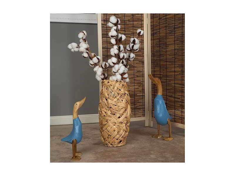 VASE  Calida 40 cm, Wasserhyazinthe naturfarben