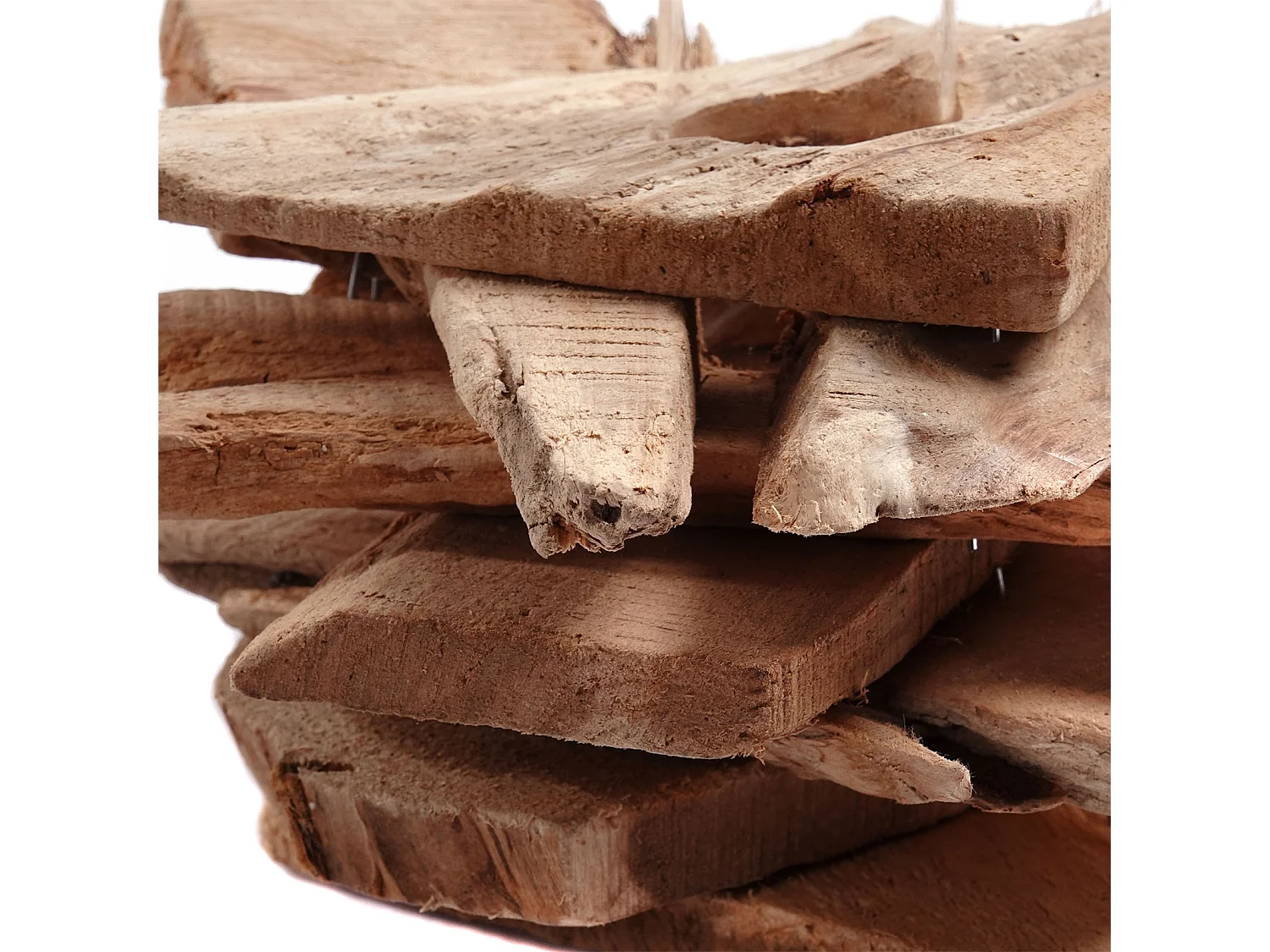 VASE Tiana 19x16 cm, bois de racine, avec insert de tube à essai couleurs naturelles