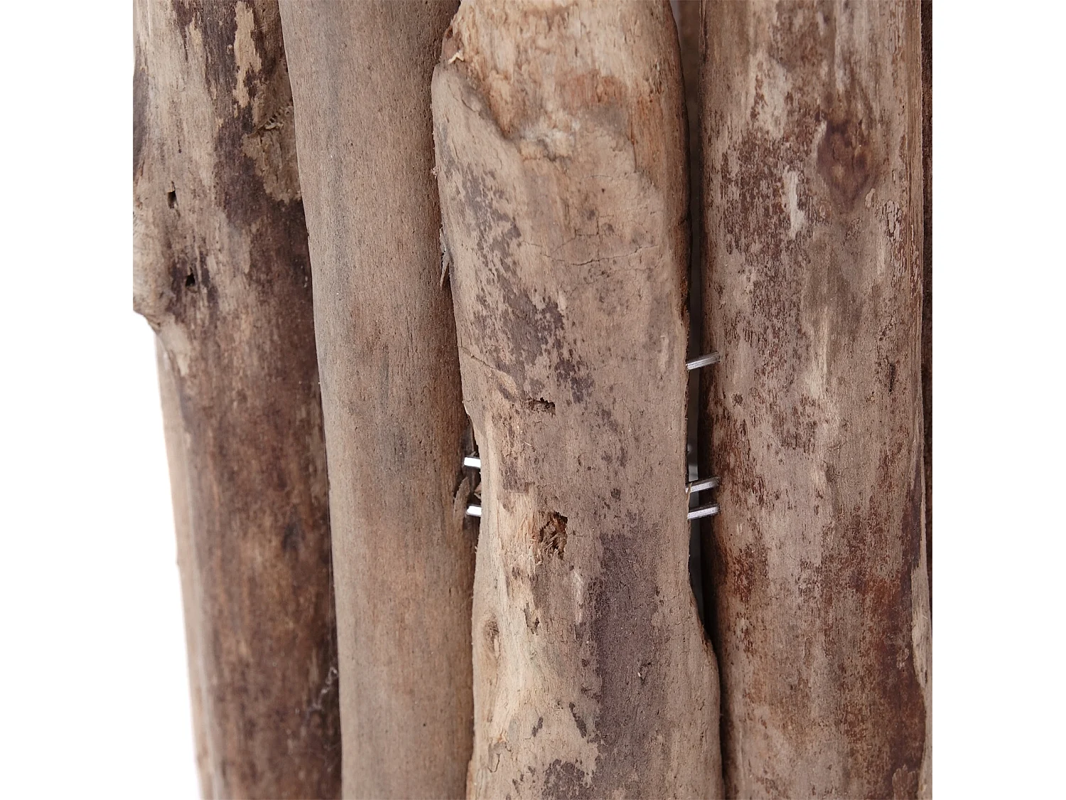 VASE Mira 22x11 cm, Treibholz, Glas naturfarben