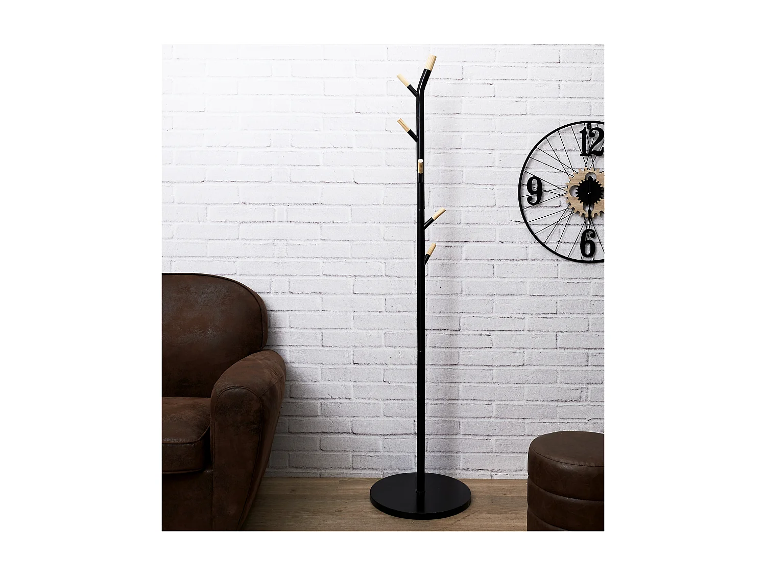 Porte-Manteaux Design "Cifano" 175cm Noir