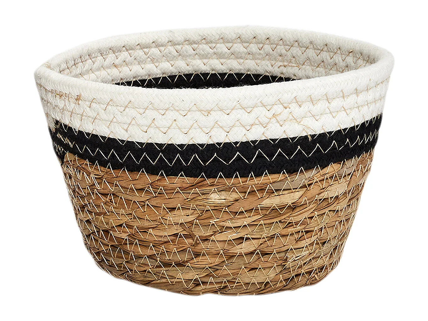 Lot de 3 Paniers de Rangement "Mirage" 26cm Naturel