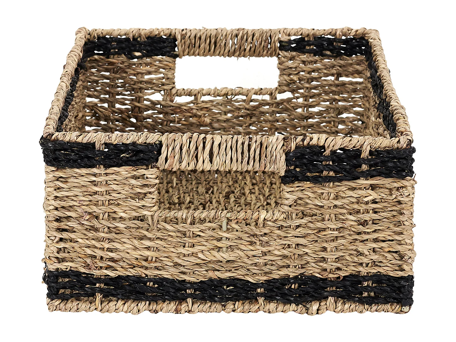 Lot de 3 Paniers de Rangement "Mirage" 35cm Noir