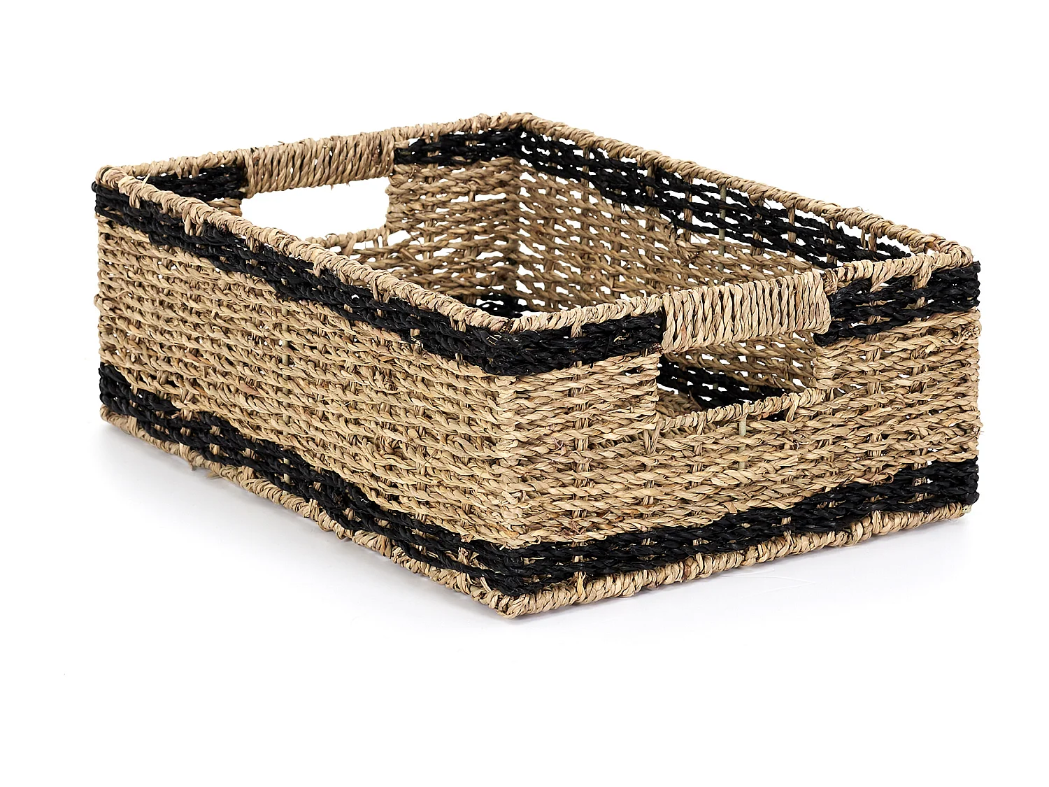 Lot de 3 Paniers de Rangement "Mirage" 35cm Noir