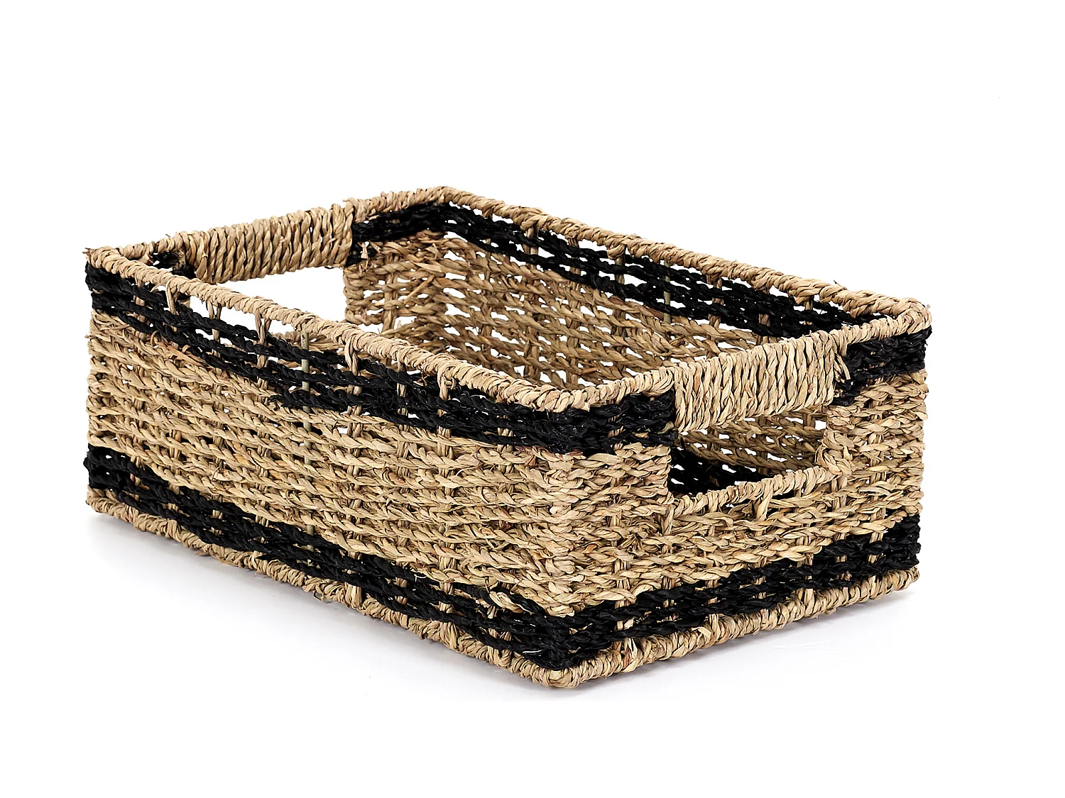 Lot de 3 Paniers de Rangement "Mirage" 35cm Noir