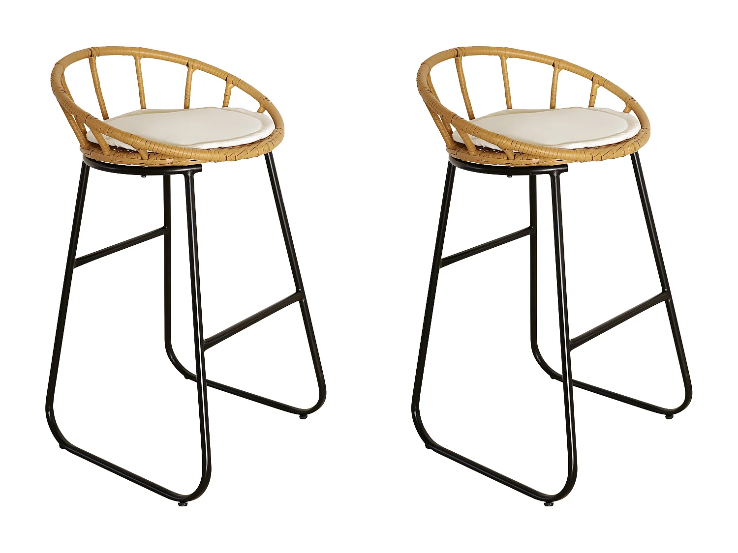 Tabouret de Bar Design "Surabaya" 92cm Naturel