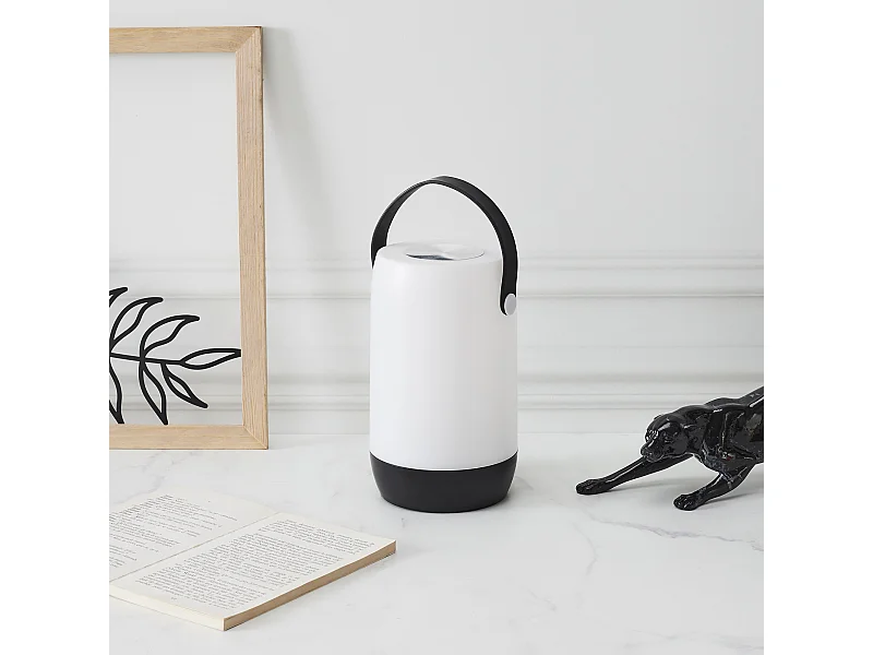 Lampe Tactile Nomade Noire Blanc, Noir