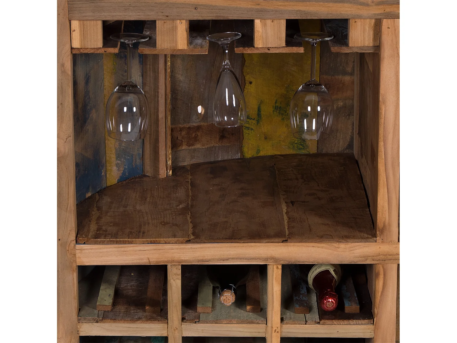 BARSCHRANK Circulo Massivholz naturfarben