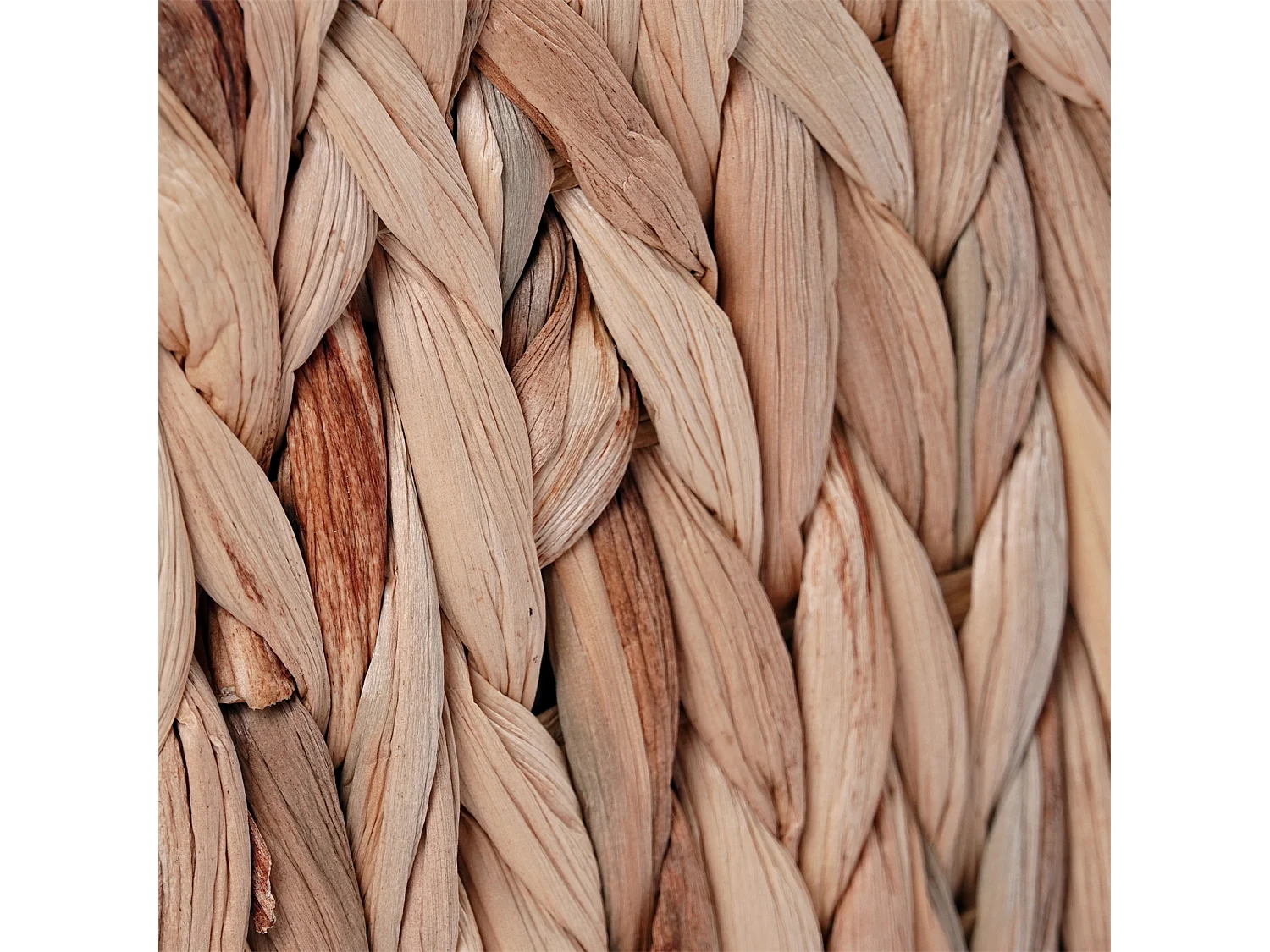 PANIER À JOURNAUX Talia Jacinthe d'eau tressée couleurs naturelles