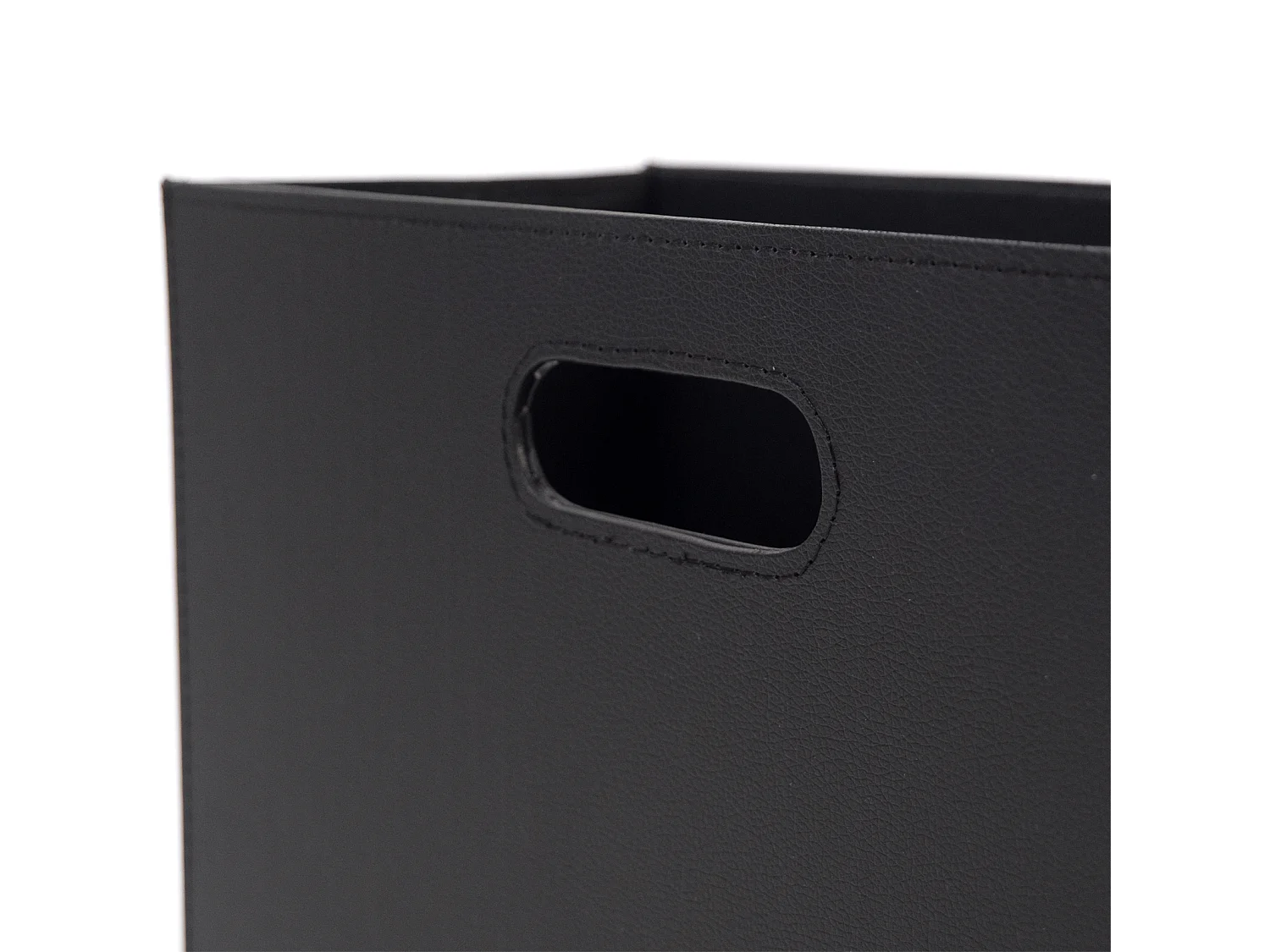ZEITUNGSKORB Business Kunstleder, faltbar schwarz