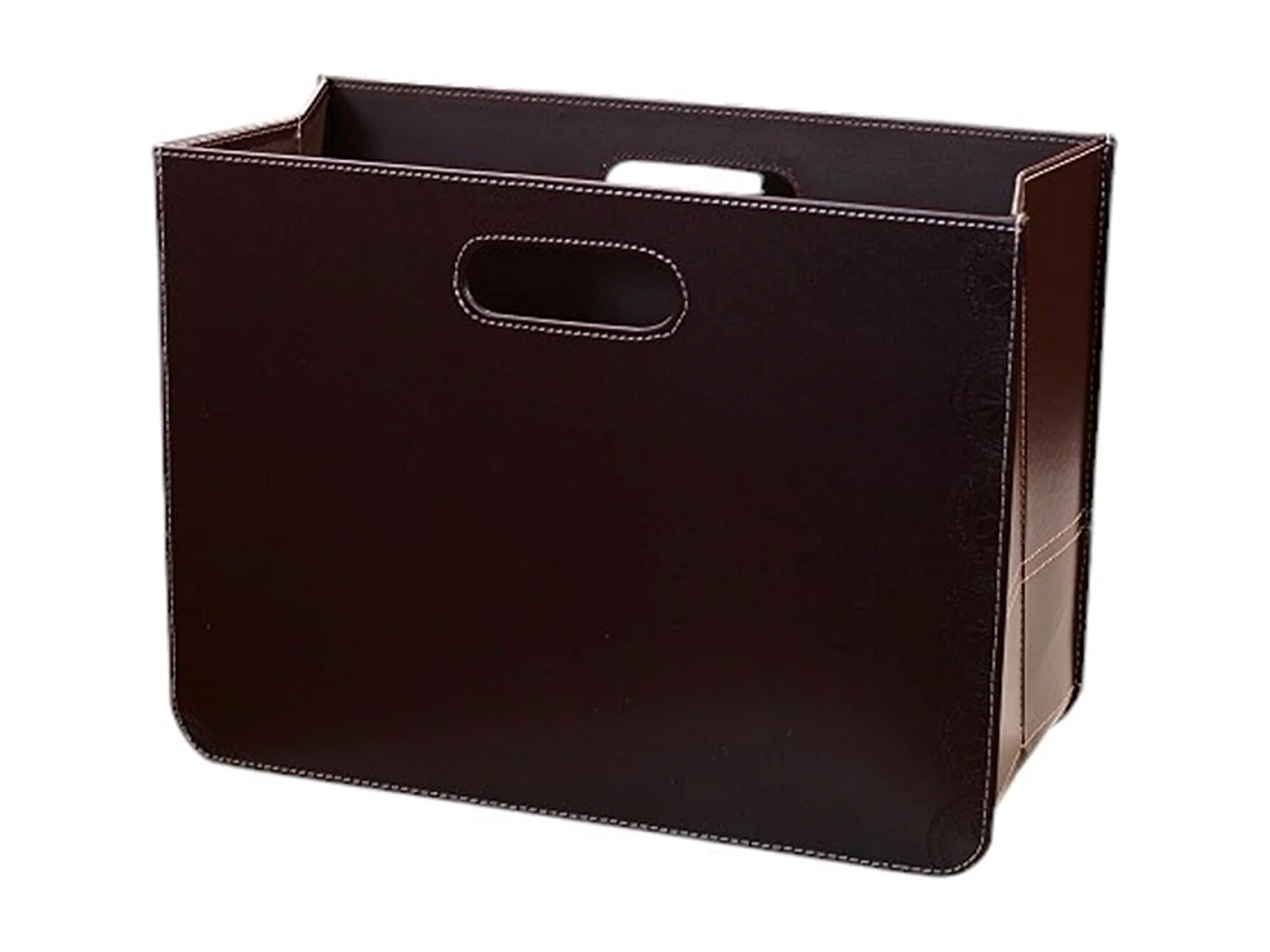 ZEITUNGSKORB  Business Kunstleder Braun