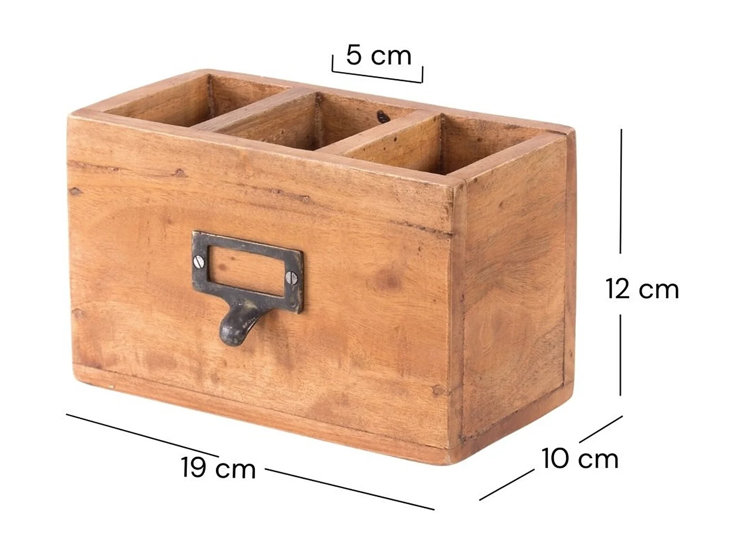 STIFTEHALTER-BOX Vintage 19 Mahagoni 08 honigfarben gewachst
