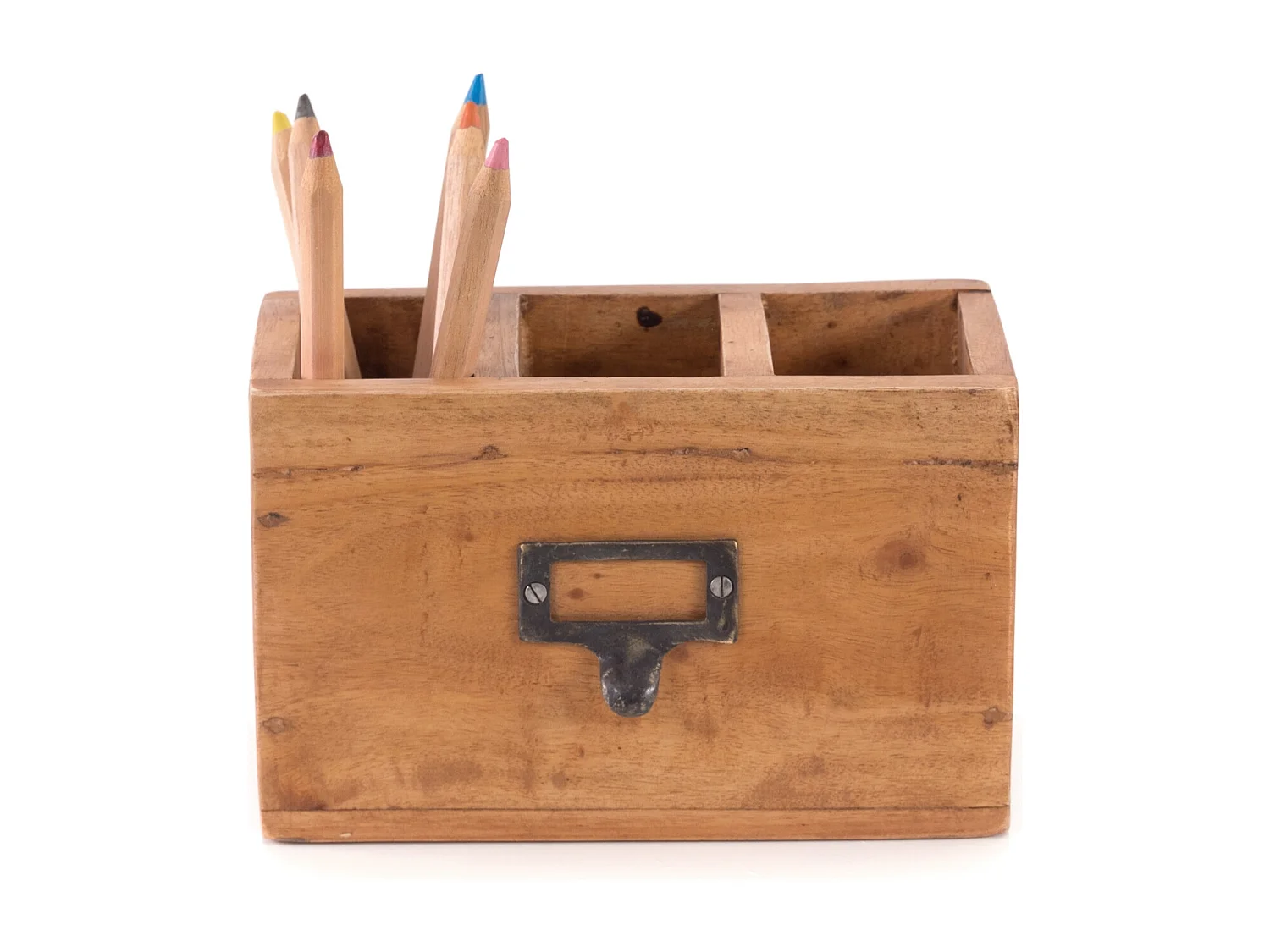 STIFTEHALTER-BOX Vintage 19 Mahagoni 08 honigfarben gewachst