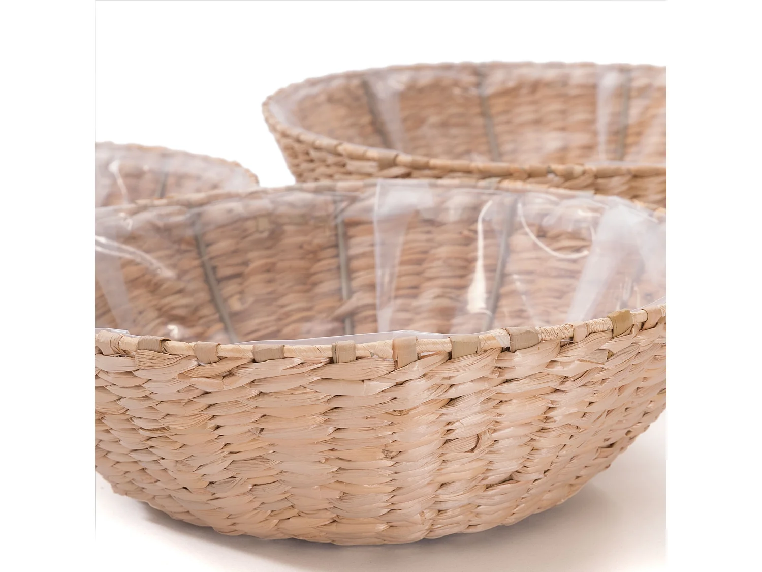 KORB-SET Kayla 3-teilig verschiedene Größen, wasserdicht naturfarben