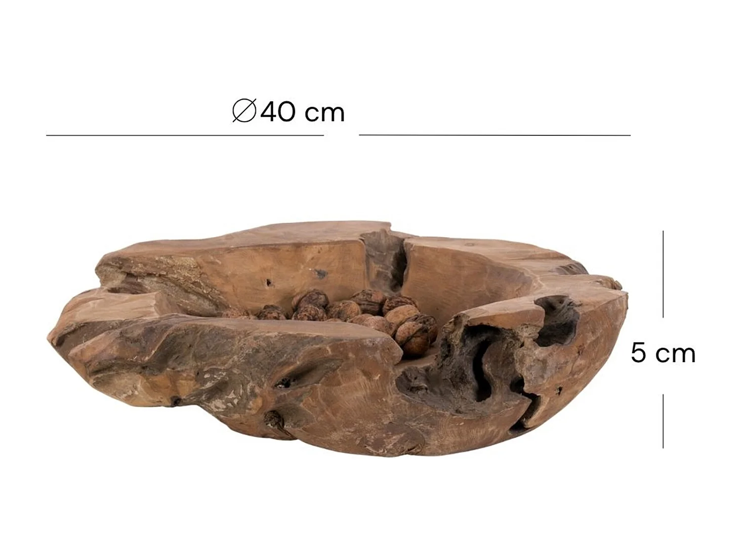 BOL DÉCORATIF TEAKROOTS 40 racine de teck couleurs naturelles