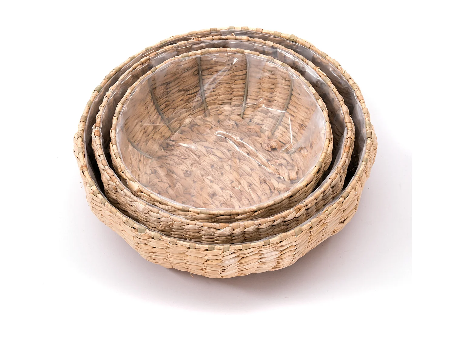 KORB-SET Elva 3-teilig verschiedene Größen, wasserdicht naturfarben