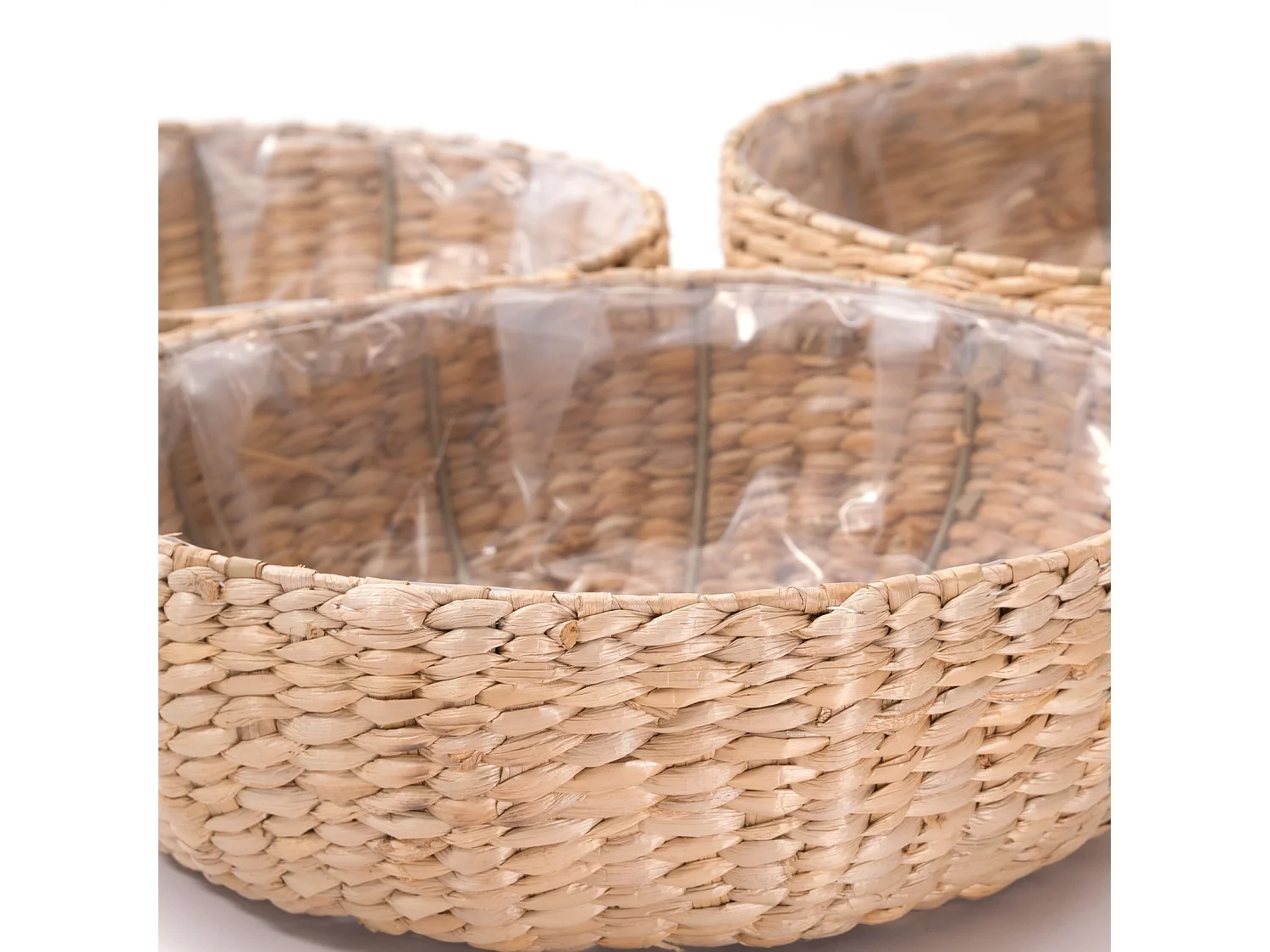 KORB-SET Elva 3-teilig verschiedene Größen, wasserdicht naturfarben