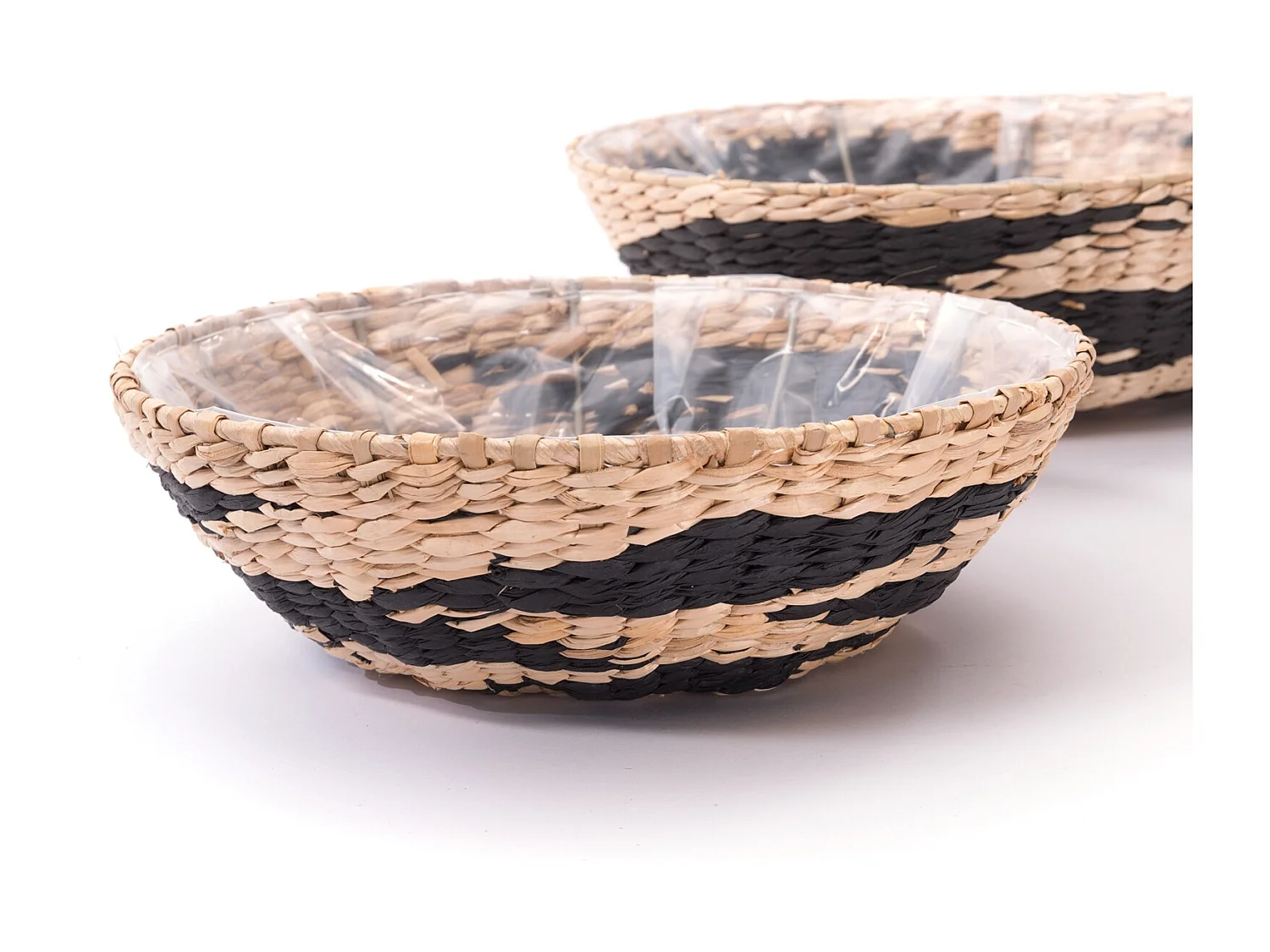 ENSEMBLE DE PANIERS Liva 3 pièces différentes tailles, étanche nature-noir