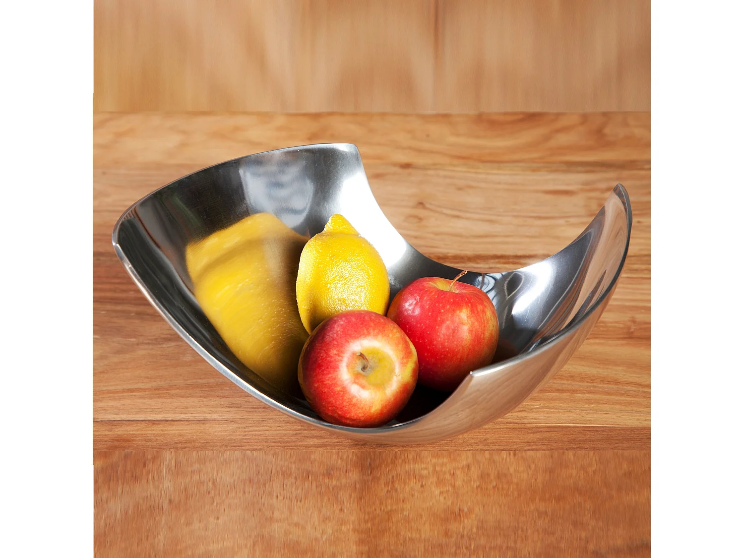 BOL DÉCORATIF ONDA Aluminium argenté