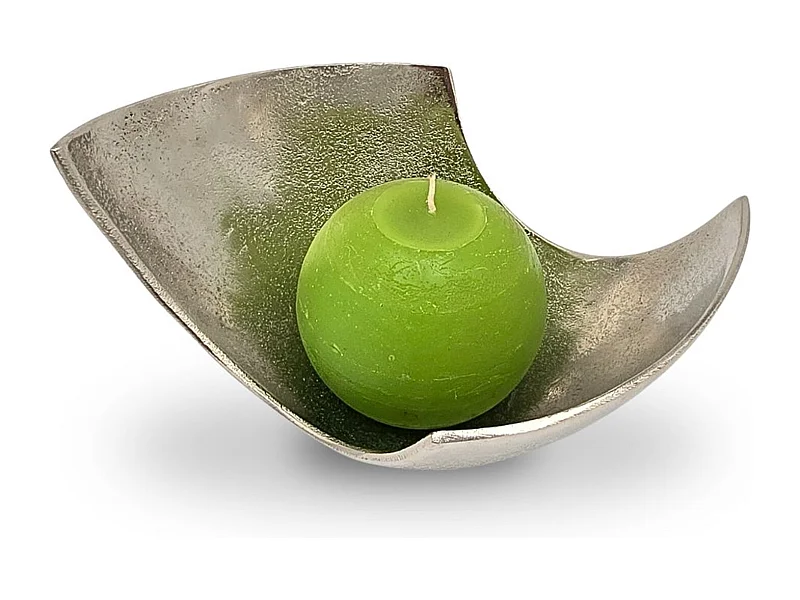 DEKOSCHALE ONDA Aluminium silberfarben