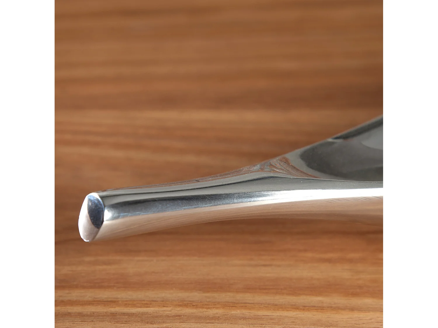 DEKOSCHALE Short Leaf 40 cm, Aluminium silber glänzend