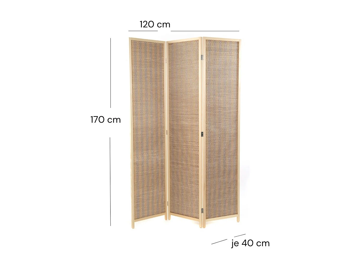 PARAVENT Bastia II 3 pièces. Bambou