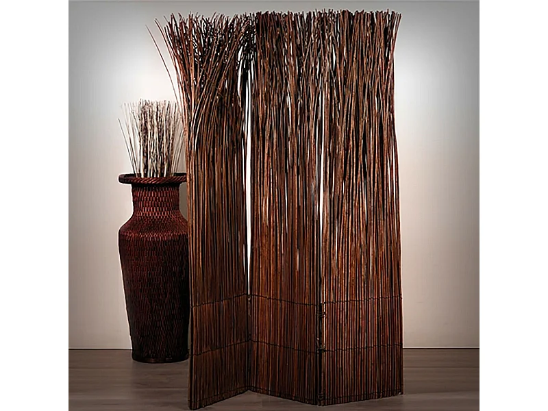 RAUMTEILER Nature Weidenholz braun