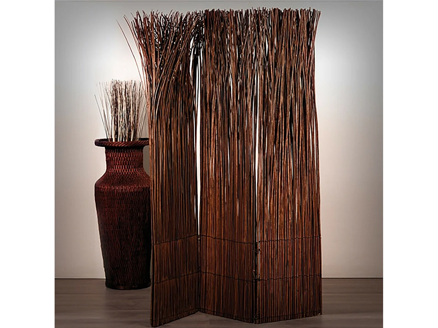 PARAVENT Nature Saule marron