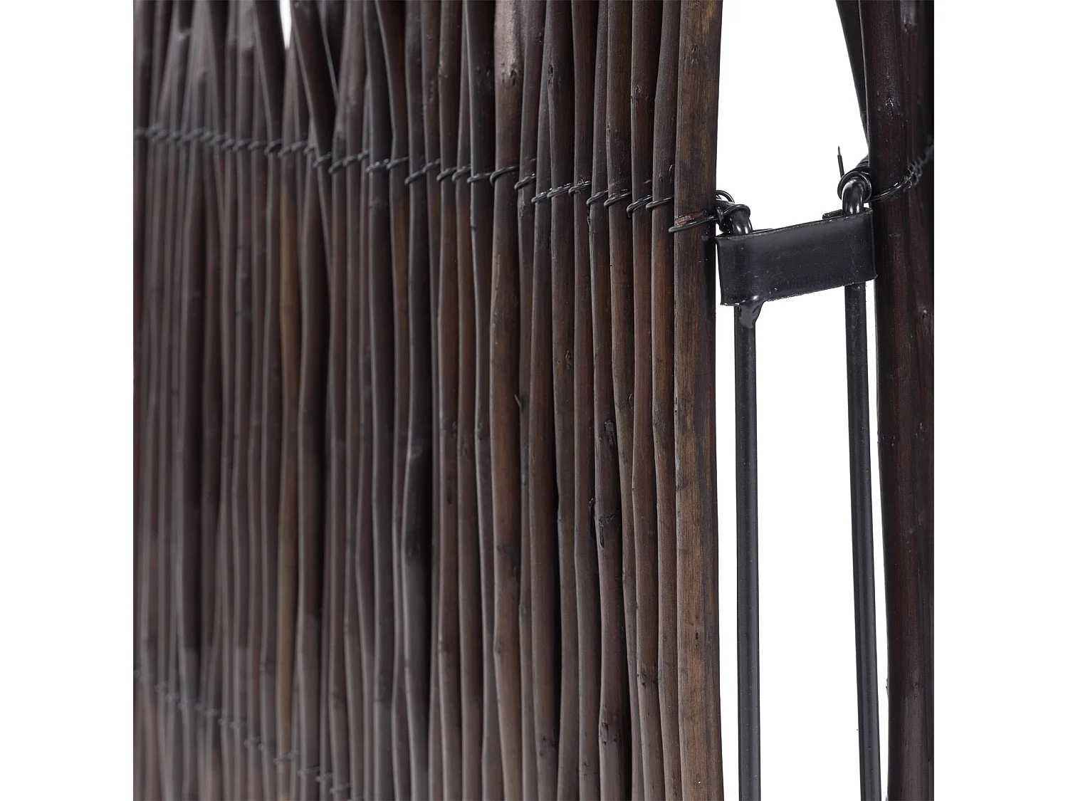 PARAVENT Vague 3 Branches de saule braun