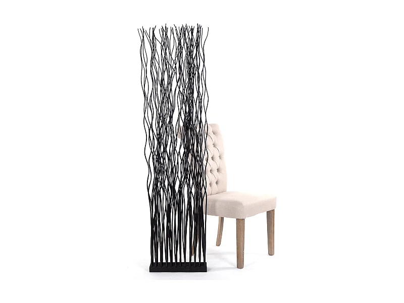 RAUMTEILER  WAVE Weidenzweige schwarz