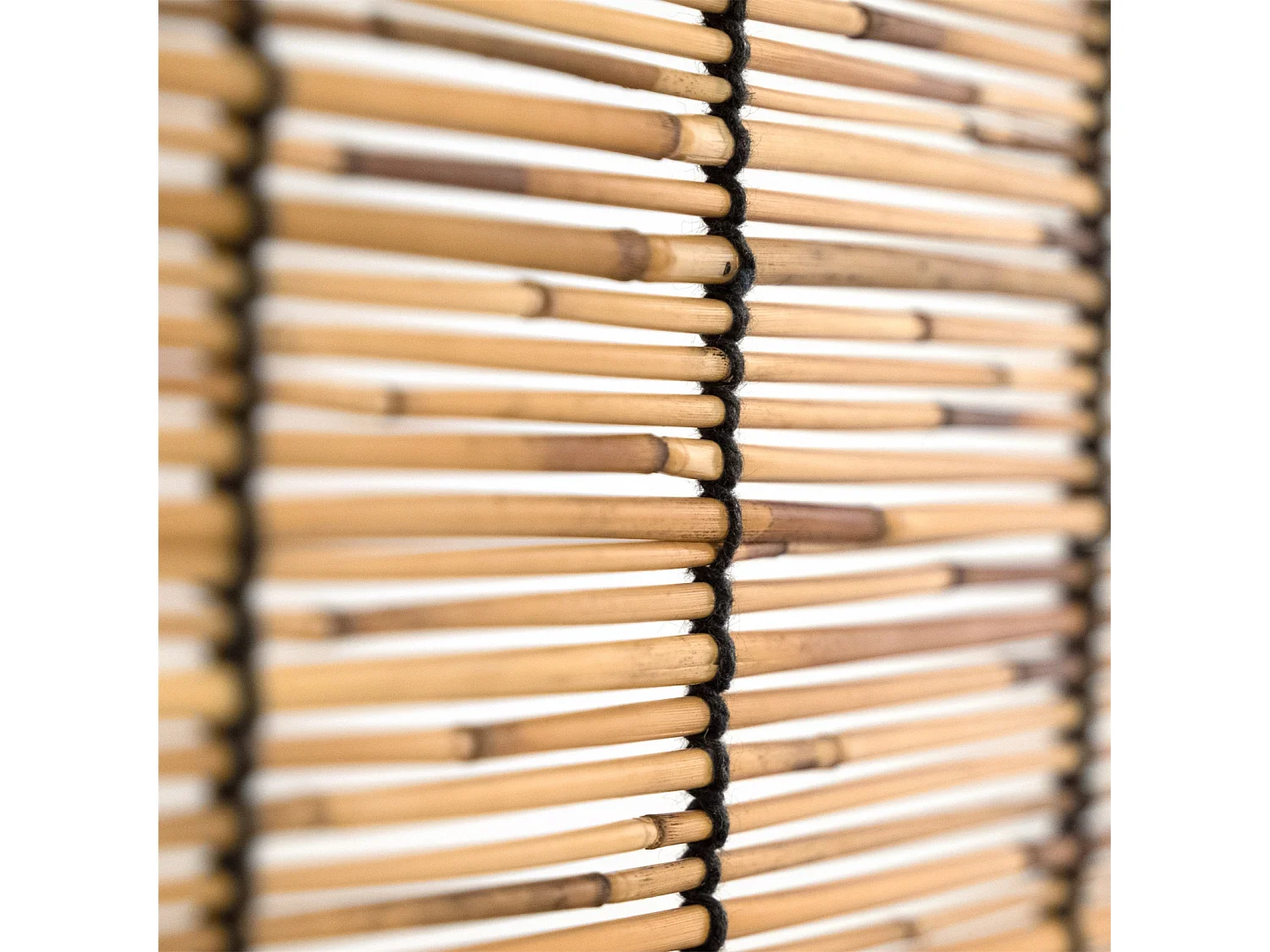 RAUMTEILER Playa 3-tlg. Schilfrohr Holz braun