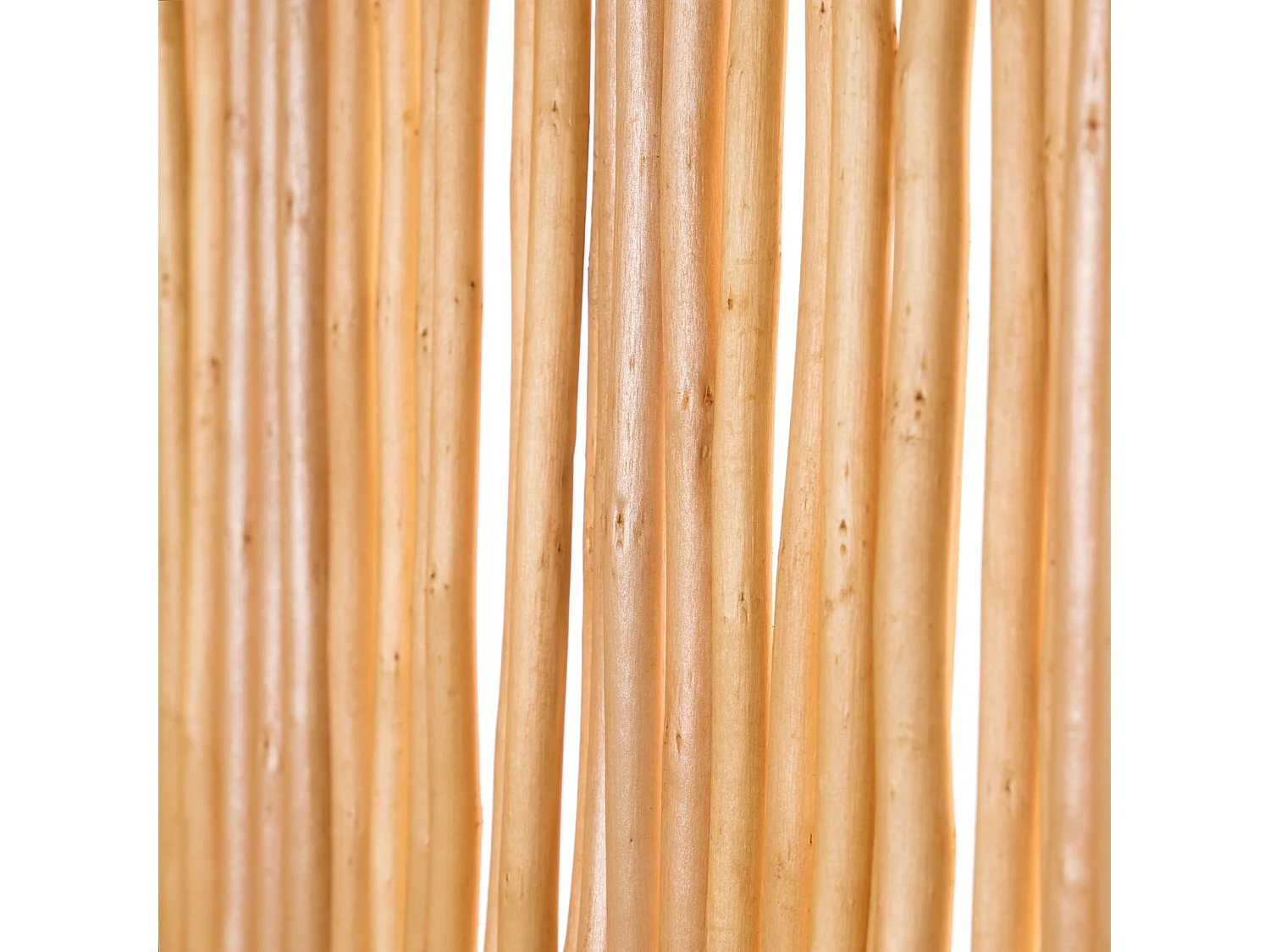 PARAVENT Oasis 3 pièces. 170x120 cm, bois de saule ondulé couleur miel