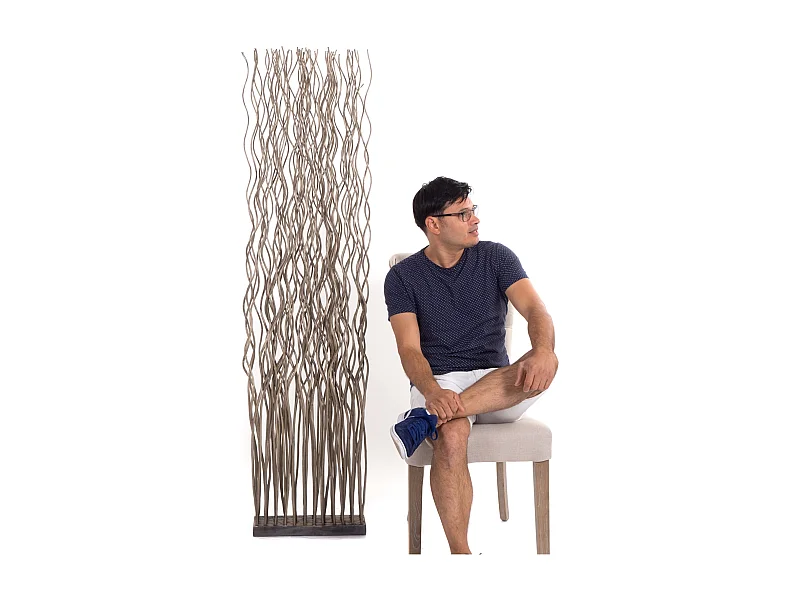 PARAVENT VAGUE Branches de saule grau