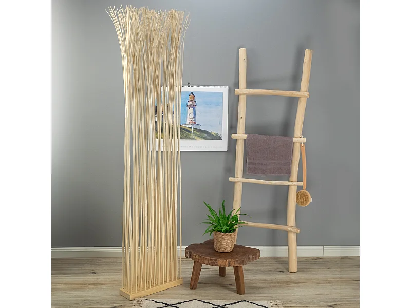PARAVENT Slim 170x40 cm, branches en osier geblichen