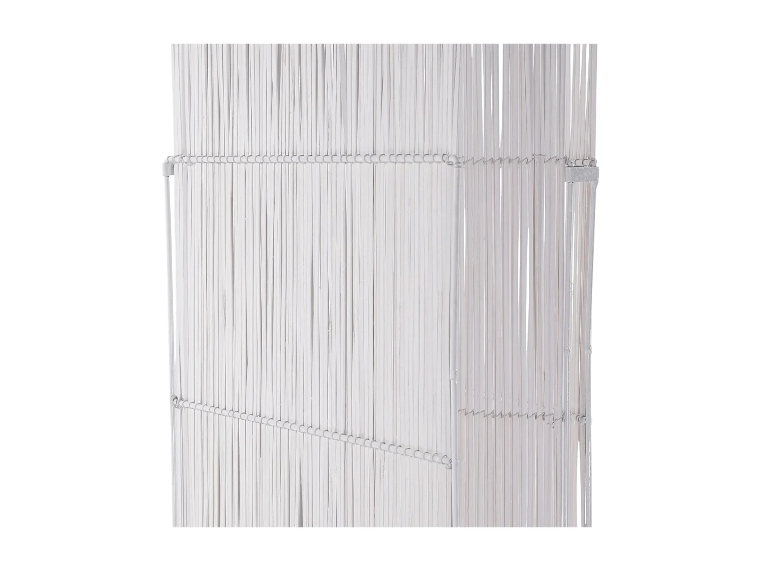 PARAVENT Spike 3 pièces. Bois de saule, pliable weiß