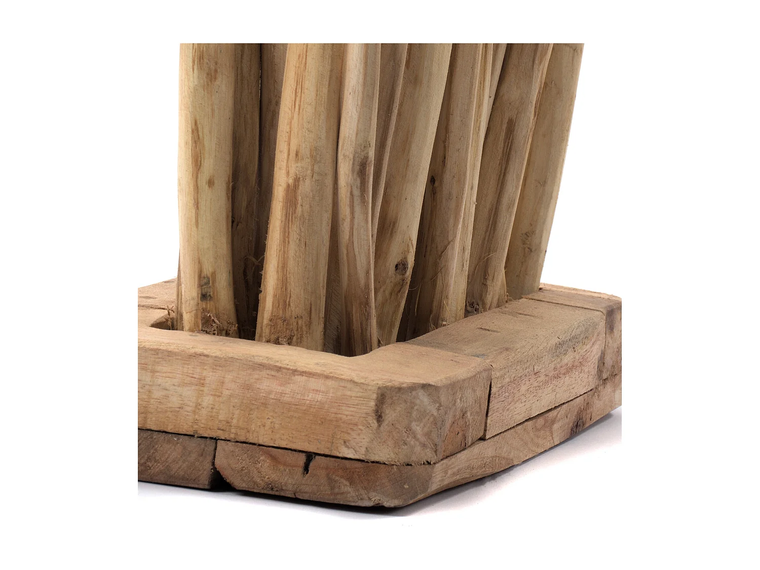RAUMTEILER  Botanic Teak Holz naturfarben