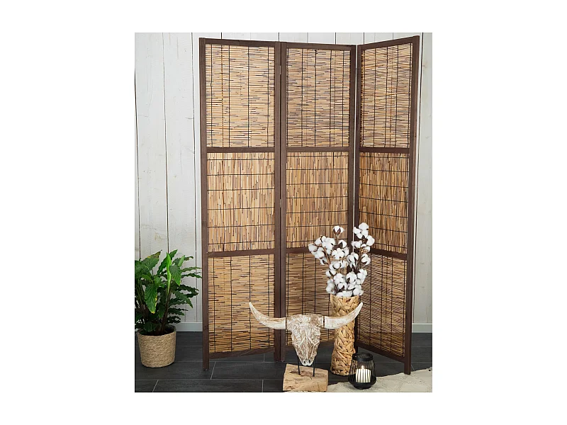 PARAVENT Cala 3 pièces. roseau