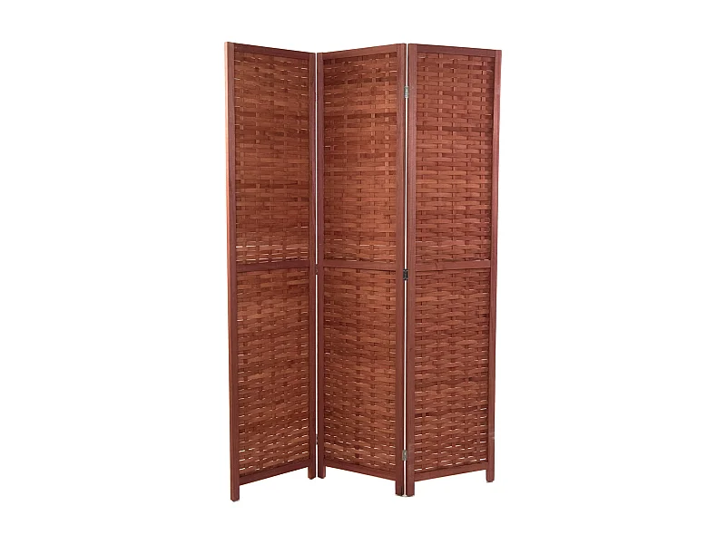 RAUMTEILER Autumn 3-tlg Bambus Holz kastanienbraun