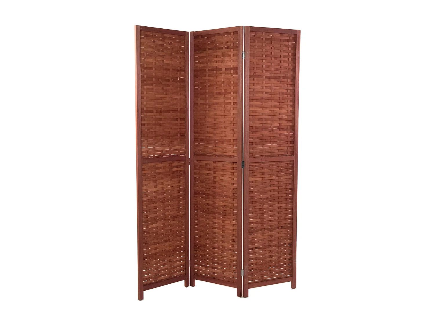 RAUMTEILER Autumn 3-tlg Bambus Holz kastanienbraun