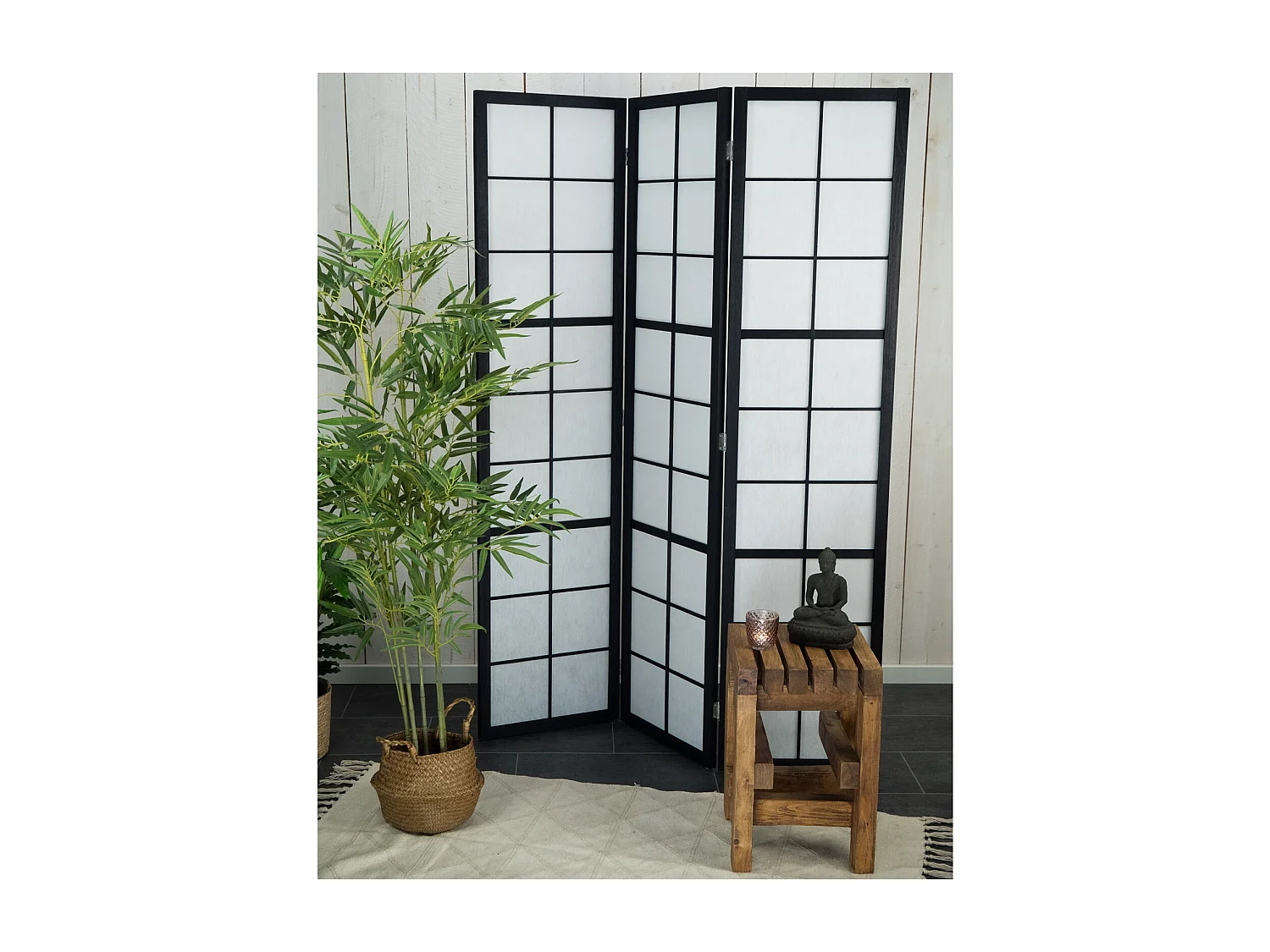 RAUMTEILER  Loft 3-tlg.  Reispapier