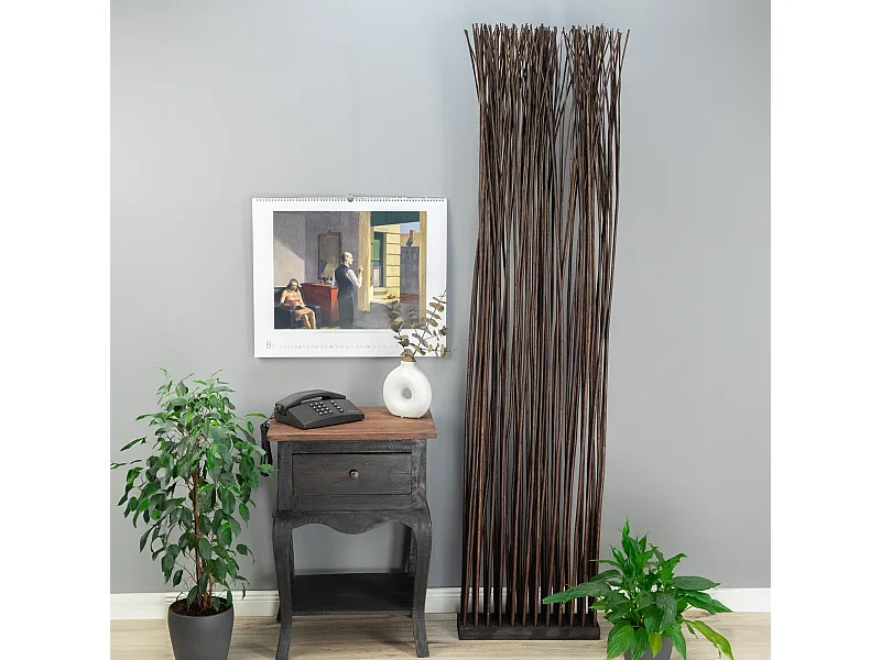 RAUMTEILER Slim 170x40 cm, Weidenholz-Zweige braun