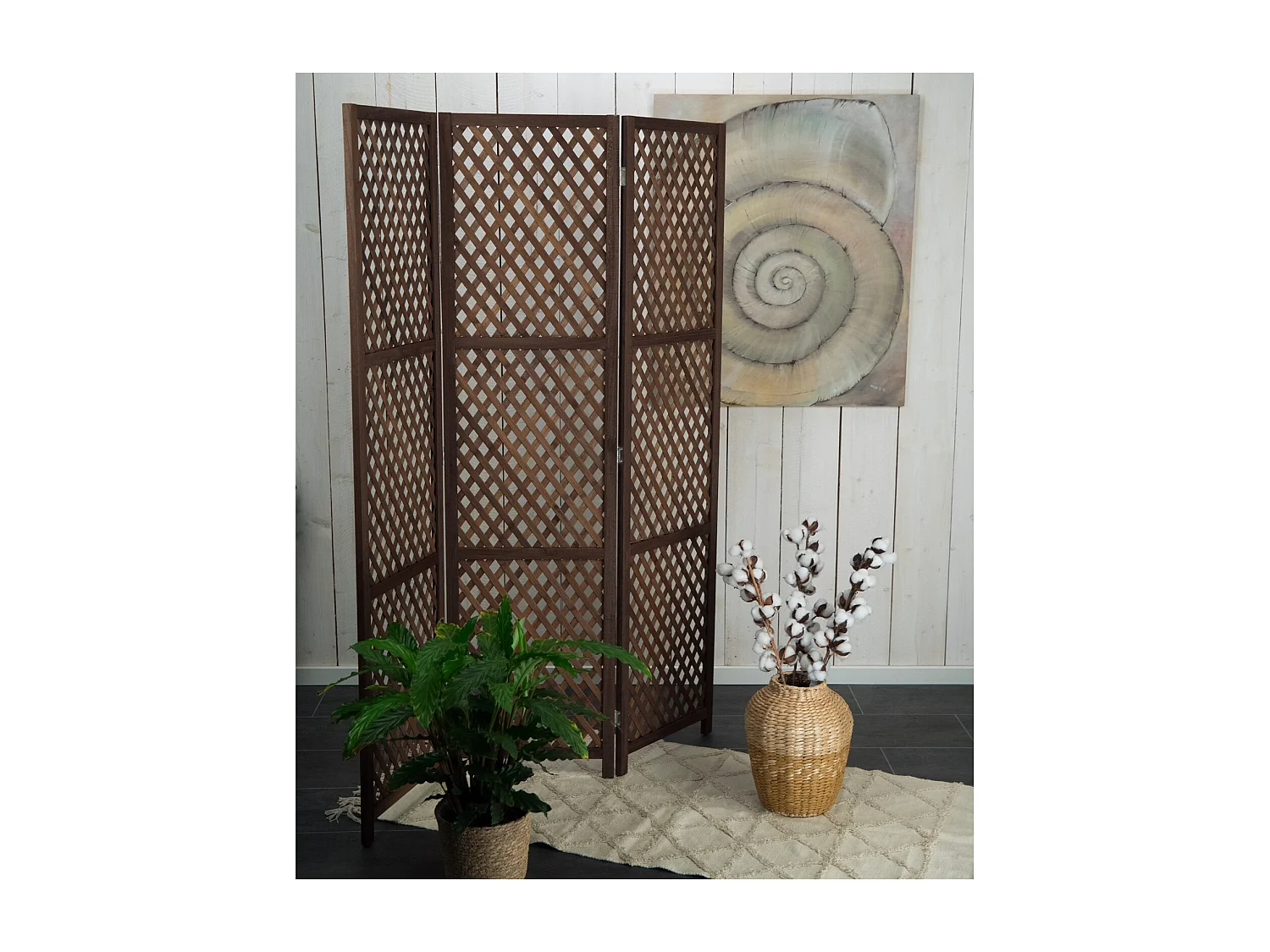 PARAVENT Lumina 3 pièces Bambou braun