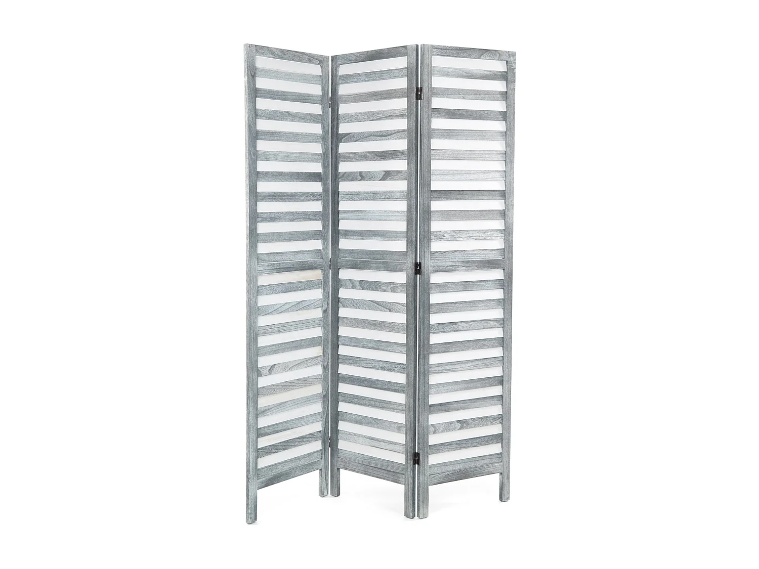 PARAVENT Cottage 3 pièces. bois grau
