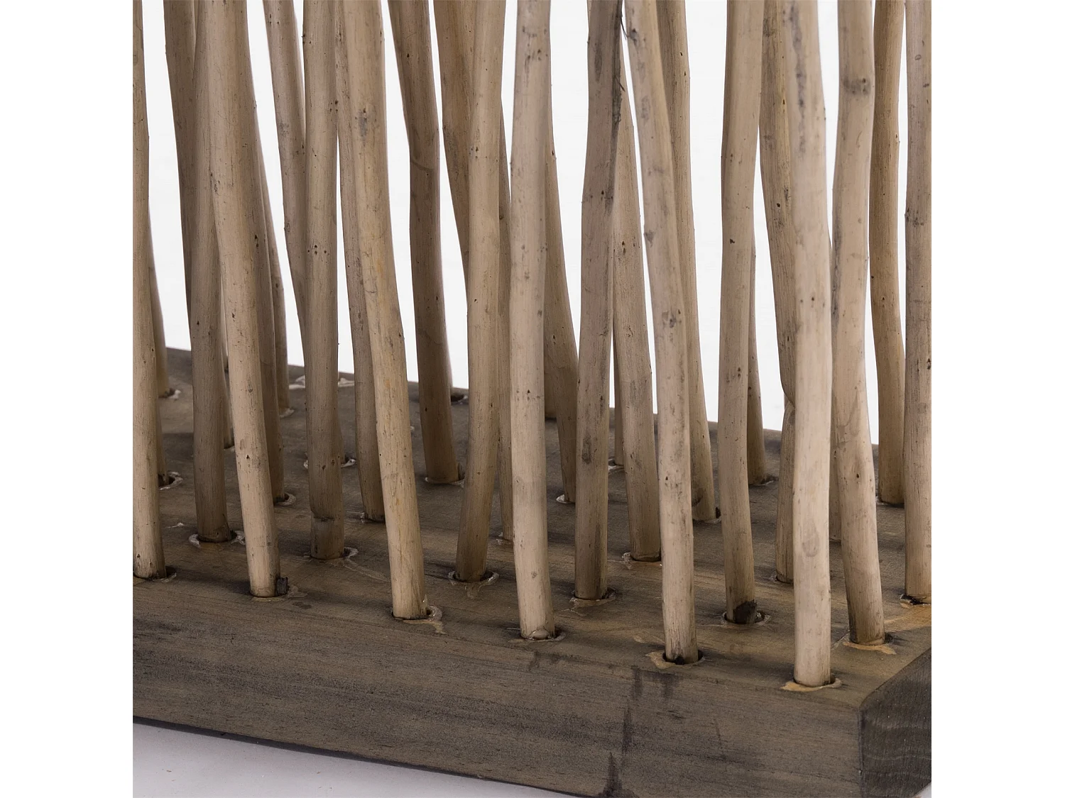 PARAVENT Kinki Bois de saule ondulé grau