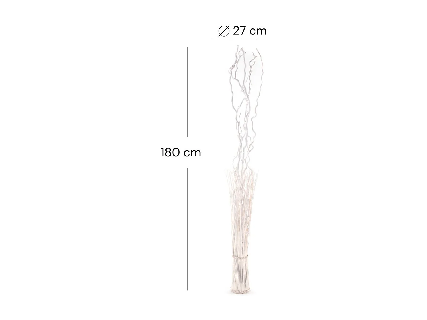 PARAVENT Nova Branches de saule weiß