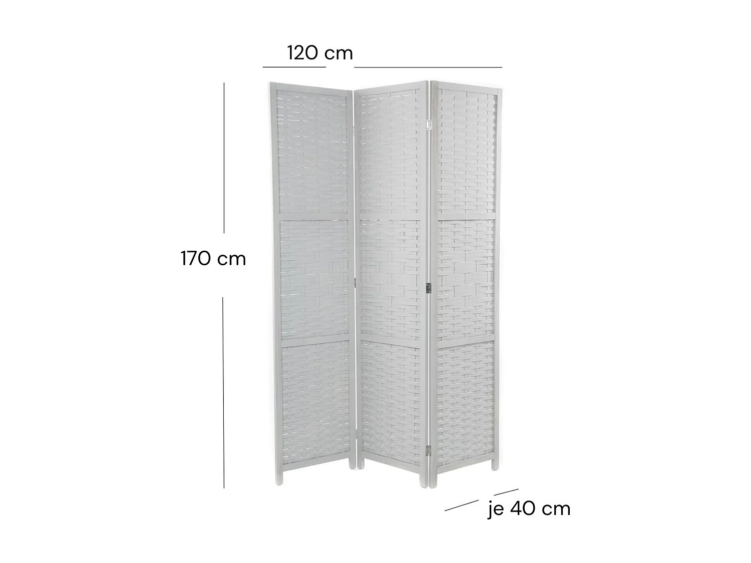 PARAVENT Bambu 3 pièces. Bambou grau