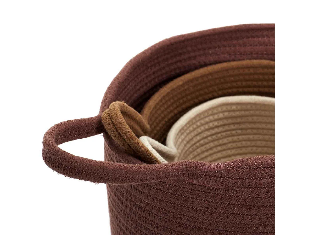 Lot de 3 Paniers de Rangement "Patio" 45cm Multicolore