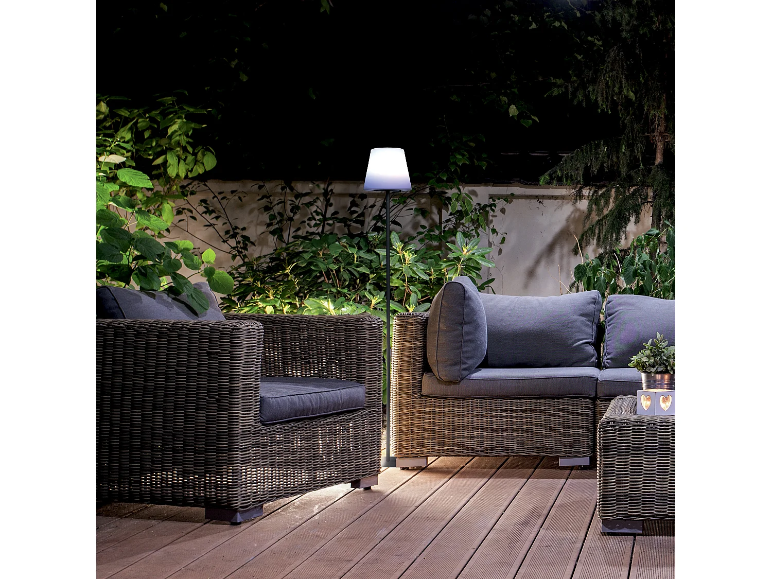 Lampadaire Outdoor Solaire Blanc